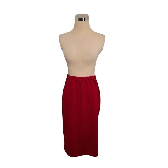 MOA Red Pencil Pull-on Elastic Waist Skirt Size S - Picture 3 of 8